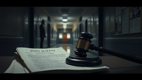 Concept art depicting historical assault charges in schools.