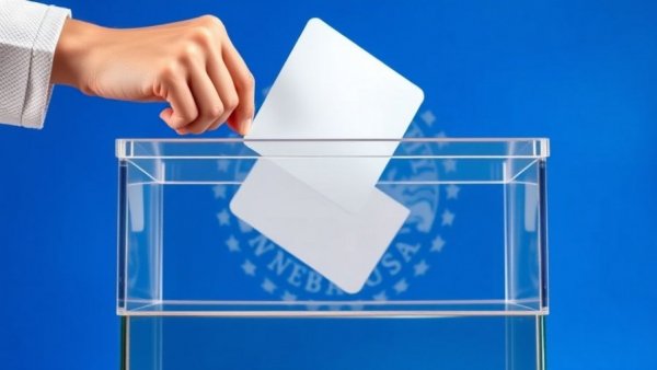 Voting for Nebraska medical marijuana legalization in ballot box.