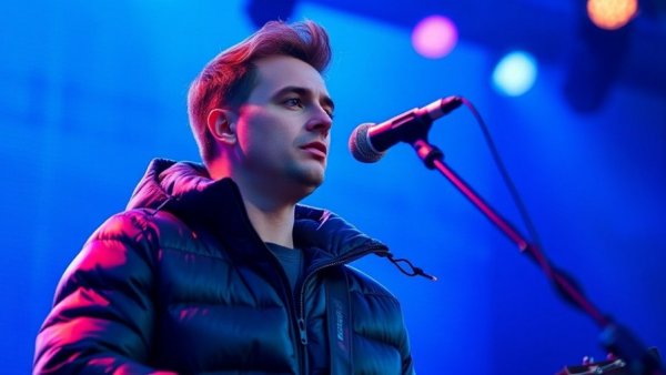 Musician on stage, wearing a black jacket, Tekashi 6ix9ine probation violations context.