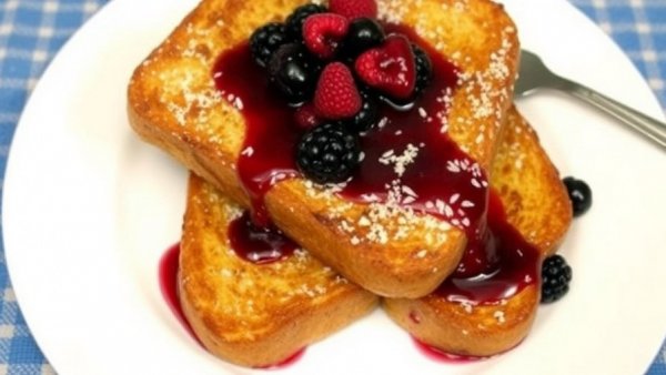 Sheet Pan French Toast With Mixed Berry Sauce