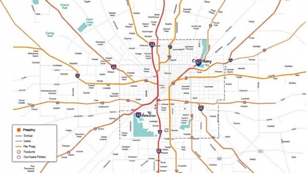 Phoenix freeway map showing no closures for travel advisory.