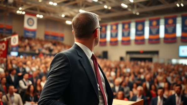 Trump addressing a crowd at event regarding marijuana rescheduling.