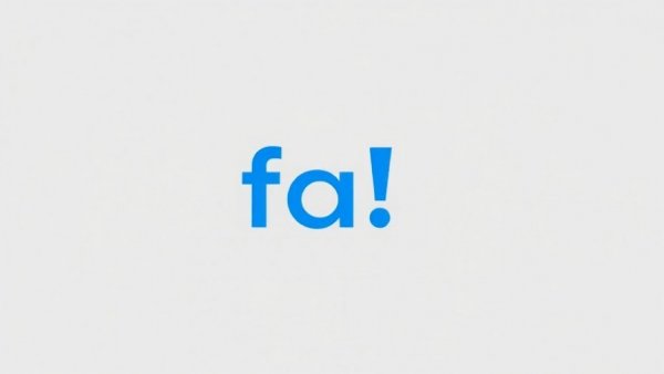 Stylized 'fa!' logo in blue on a gray background.