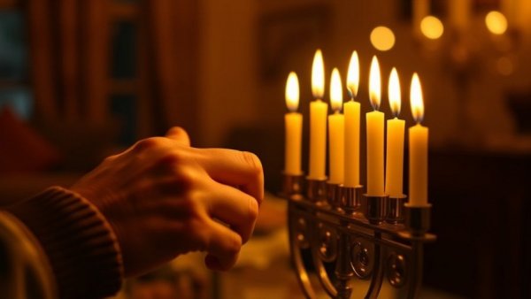 Lighting a Menorah: make one gram of oil last 8 lit days