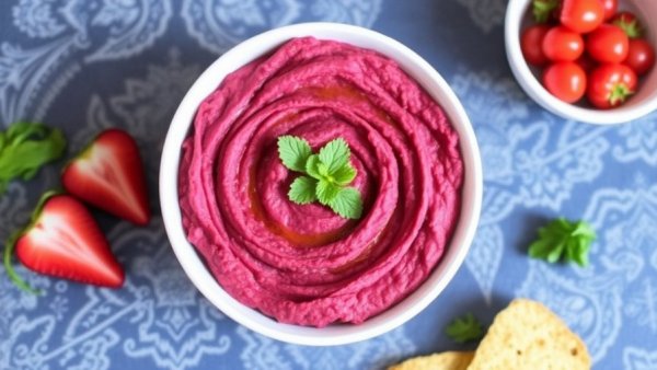Red Lentil-Beet Hummus
