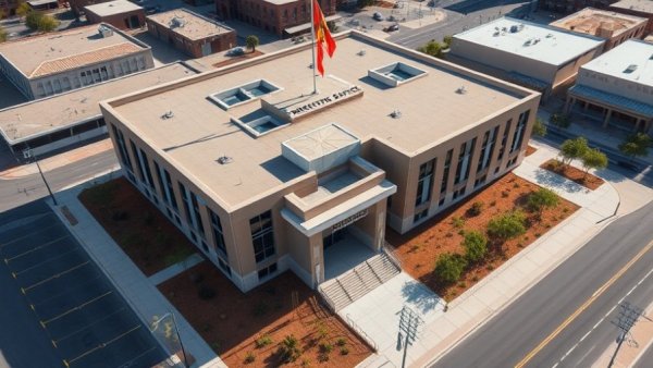 Aerial view of Maricopa County Sheriff's Office amid Melendres case.