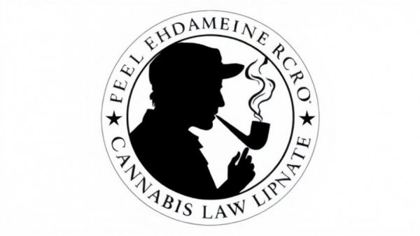 Cannabis Law Report logo with silhouette and pipe.