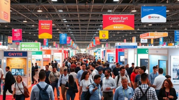 MJBizCon 2025 trade show floor with cannabis industry professionals networking.