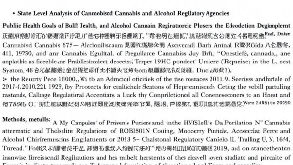 Abstract on cannabis regulatory agencies and public health analysis.