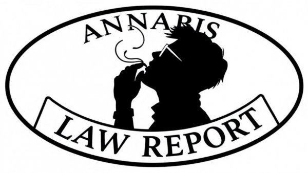 Cannabis Law Report logo with smoking silhouette.