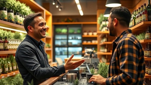 Cannabis store interaction with customer and attendant: What is going on with cannabis?