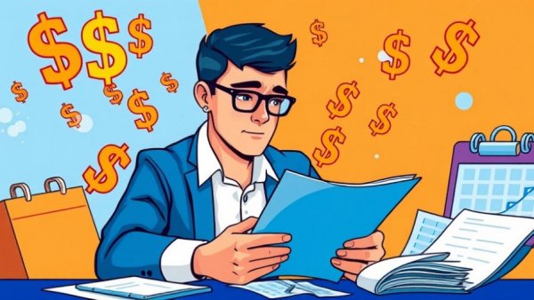 Arizona Medical Debt Relief illustration with financial symbols.