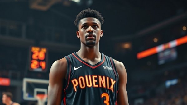 Phoenix player focused during Dillon Brooks Suns Lakers Game Result.