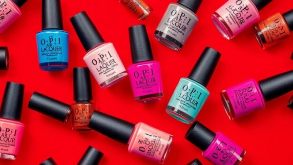 Best base coats for nails, OPI and ASP bottles, on red background.