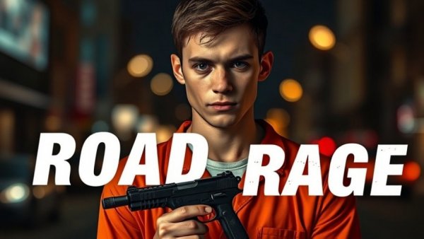 Phoenix valley news: Road rage incident mugshot with bold text.