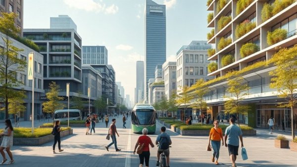 Futuristic smokeless Canada by 2035 with eco-friendly cityscape.