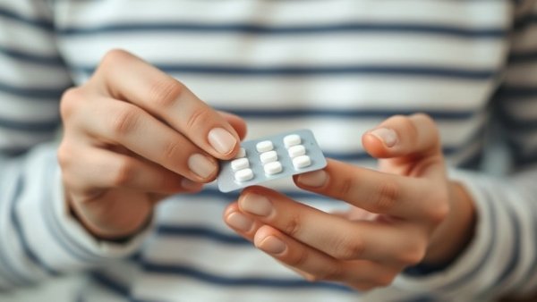 Hands handling blister pack of pills for double dose of UPA.