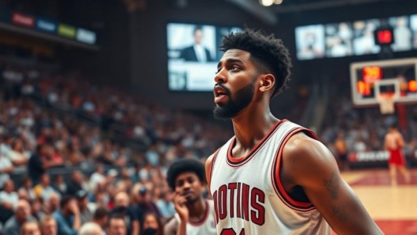 Collin Gillespie directing Phoenix Suns play in arena.
