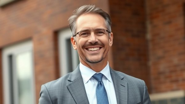 Universal Electronics CFO Appointment: Confident businessman smiling outdoors