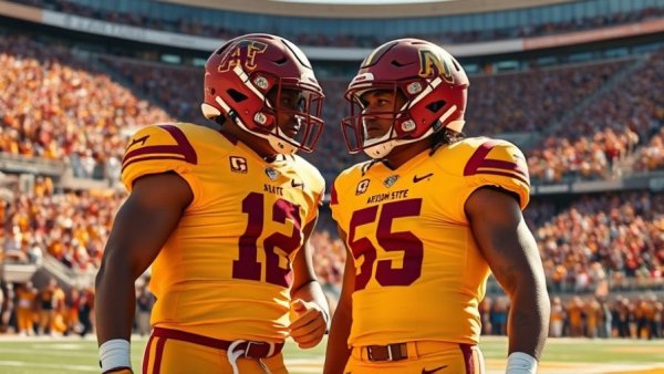 Arizona State football players in action at Sun Bowl.