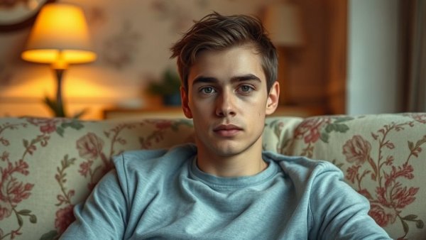 Young man's portrait as part of a wrongful death lawsuit against Glendale police.