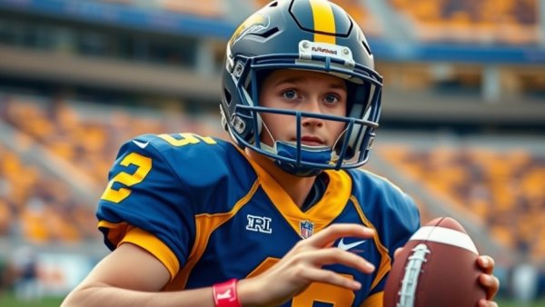 Arizona State QB Mikey Keene Transfer posing in football gear.