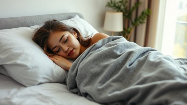 How sleep deprivation fuels mood disorders; person sleeping peacefully.