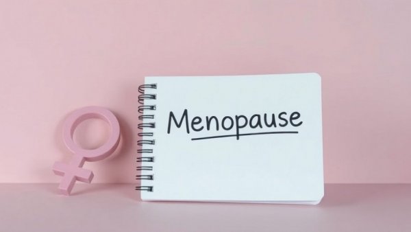 Notebook labeled 'Menopause' with symbol, Maharashtra menopause clinics.