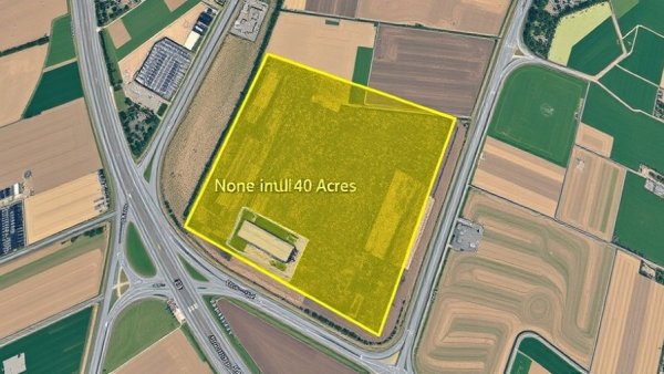 Casa Grande 40-acre industrial chemical project site map.