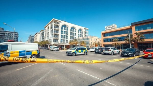 Police scene at convenience store related to Phoenix shooting news.