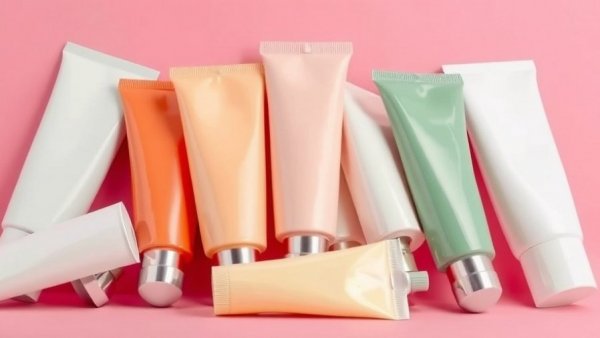 Tubes of best foot cream for dry heels on a pink background.