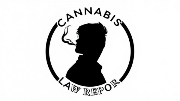 Cannabis industry state laws logo featuring a smoking silhouette.