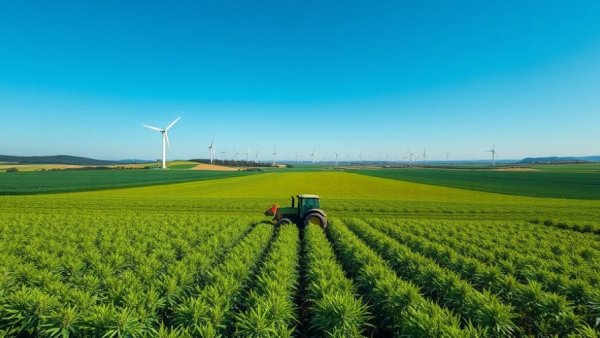 CBD Medicare coverage concept with cannabis field and machinery