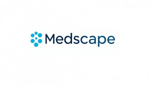 Simple Medscape logo on white background, minimalistic design.