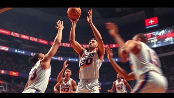 Phoenix Suns player facing shooting struggles during tense game moment.