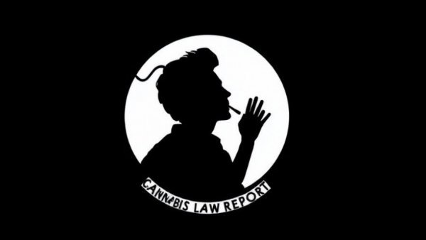 Cannabis Law Report logo in black and white style.