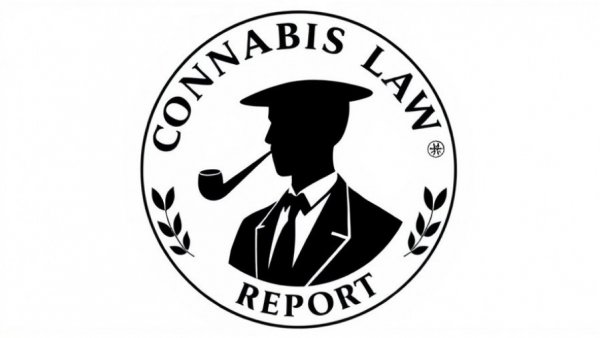Cannabis Law Report emblem depicting silhouette smoking figure.