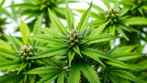 High quality strains for hobbyist growers, cannabis plant with dense buds.