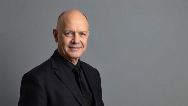 Portrait of Peoria City Manager Mike Faust in a black suit.