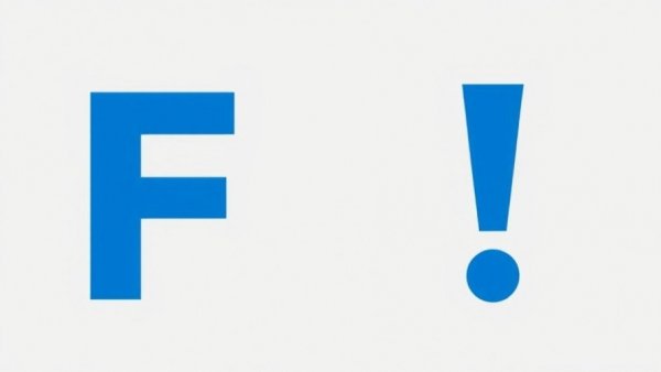 Graphic of large blue F and A with exclamation mark.