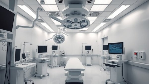 Sterile hospital background, no visible elements.