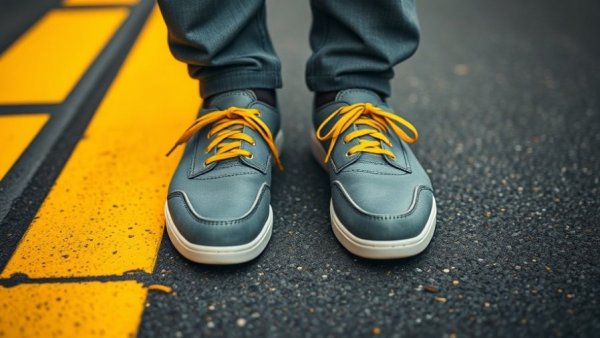 Stylish shoes on a wait line, representing Amiodarone and dental care.