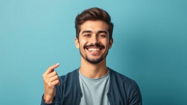 Man discussing dental business insurance with confident smile.