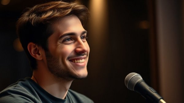 Man discussing dental business insurance in a video.