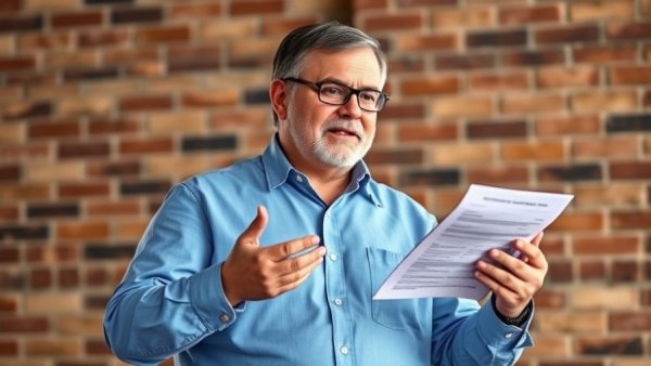 Middle-aged man discussing options for Business Loans for Dentists.