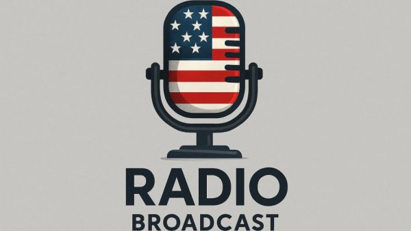 Veterans Radio broadcast logo with American flag microphone, Medal of Honor Heroes focus.