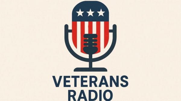 Veterans Radio broadcasting logo highlighting mental health.