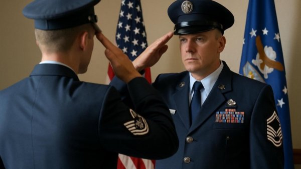 Two military personnel in uniform saluting, Black veterans history.