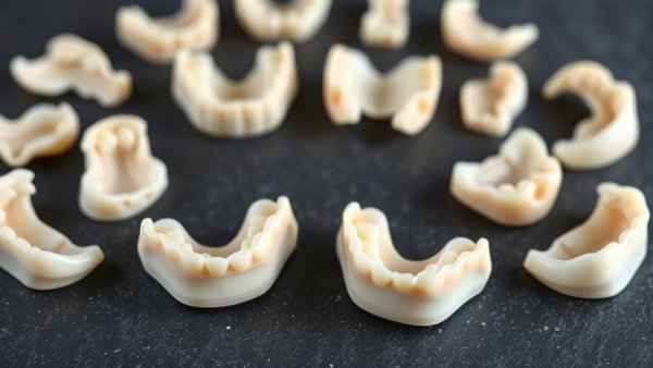 3D printed removable partial dentures on textured surface