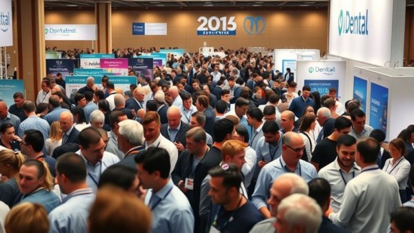 Crowd at dental conference discussing digital dentistry trends 2026.